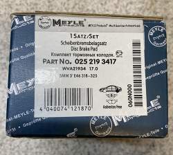 Scheibenbremsbelagsatz HA BMW E46 318-325